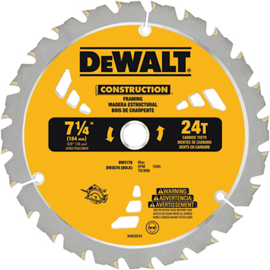 DeWalt updates construction saw blades
